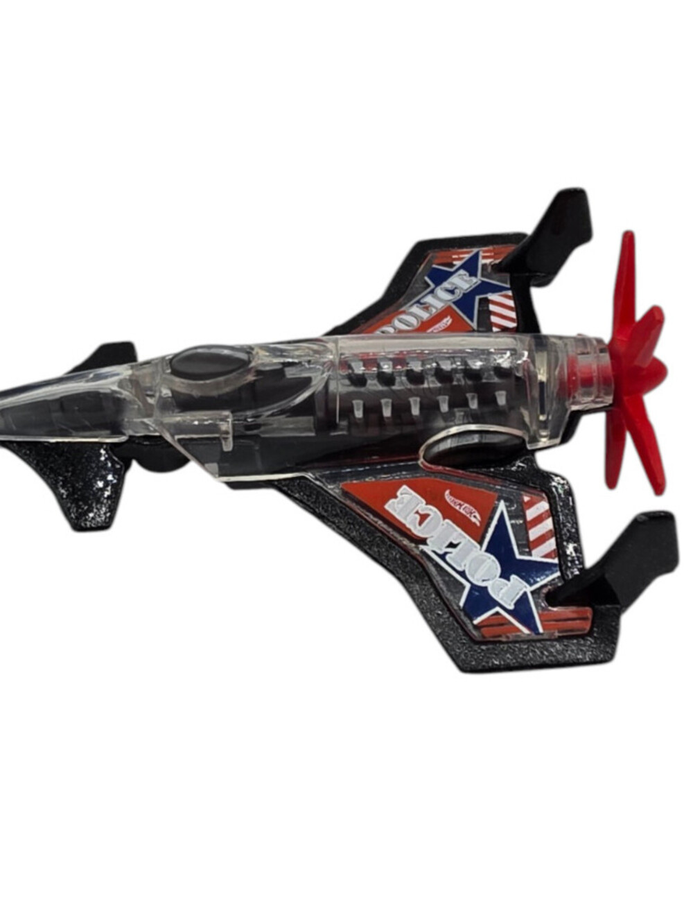 2013 Hot Wheels POISON ARROW LOOSE Black POLICE Plane Jet